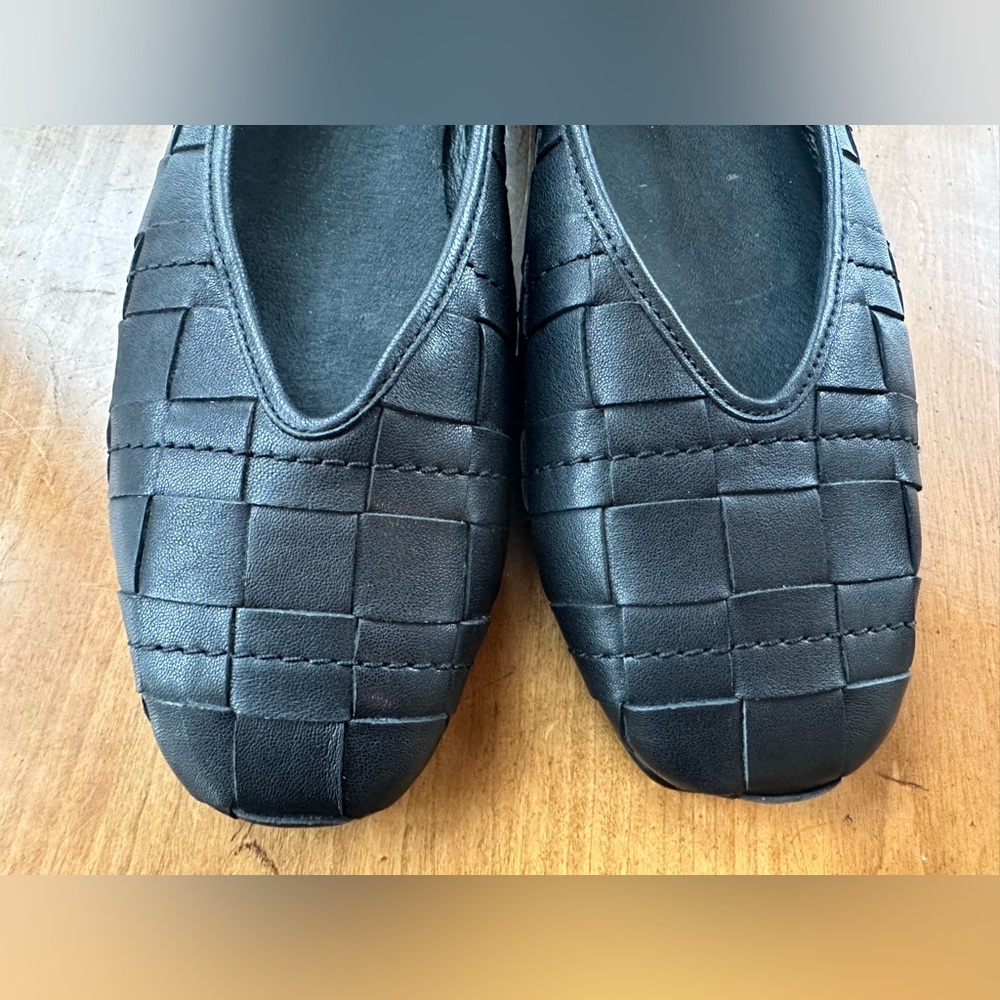 Frye Claire Woven Leather Ballet Flats in black size 9 - Picture 10 of 10